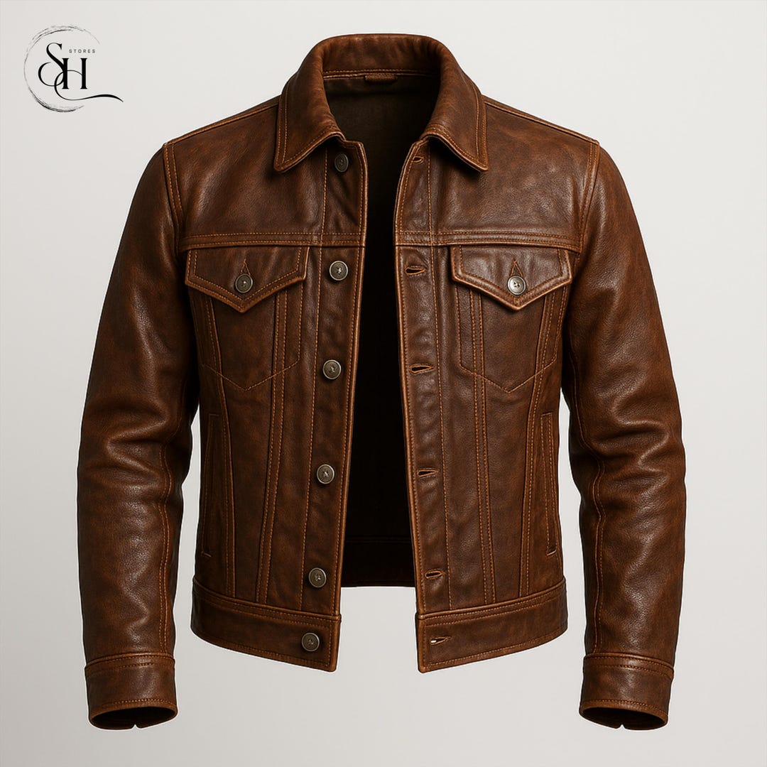 80-90s 本革 レザー Leather Trucker Jacket 黒茶 il_1080xN.7306161892_pt5d.jpg