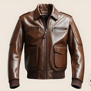 Brown Motorcycle  Leather Jacket, Handcrafted Biker Jacket – Custom Men&#39;s Motorcycle Jacket,  Genuine Lambskin Leather  Jacket, Gift for Him