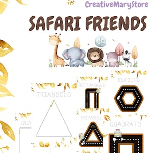 Schede Forme Geometriche Stradali PDF | Pregrafismo e Scrittura Bambini | Attività Montessori Prescolare