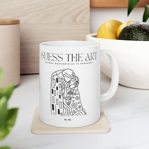 Klimt Mug – The Kiss Tribute Print – Gustave Klimt Art Gift – Art Nouveau Coffee or Tea Cup – Famous Painting Mug for Art Lovers