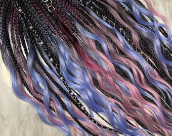 Dreadlock Extensions, Synthetic Dreads, Curly Faux Dreads, Festival Hair