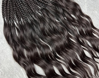 Dark Brown Boho Braids | Handmade Braid Extensions | Festival Hair | Faux Braids | DE & SE