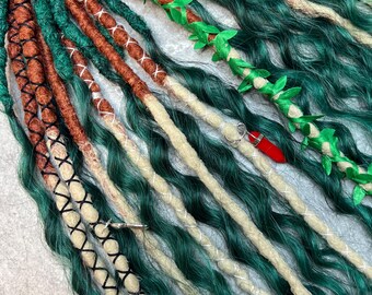 Forest Dread Extensions | Elf Dreadlocks | Fantasy Hair