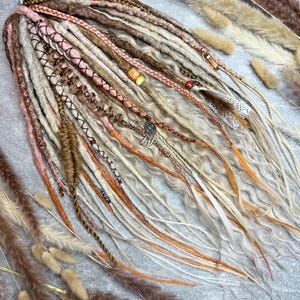 Boho Blonde Synthetic Dreadlock Extensions: Double Ended, Braided Festival Hair