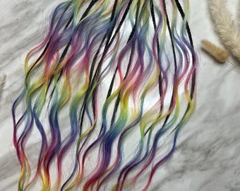 Rainbow Braids | Fairy Hair Extensions | Festival Hair