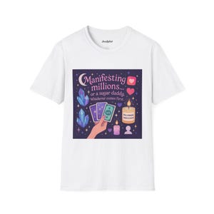 Manifesting Millions Unisex T-Shirt | Positive Vibes, Spiritual Gift, Self-Love Apparel, Manifestation Tee, Motivational Wear, Birthday Gift
