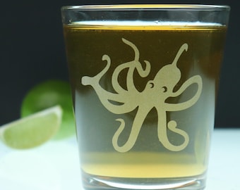 Octopus Whiskey Glass