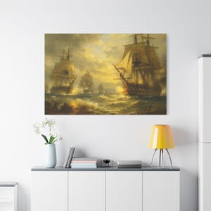 HMS Victory Canvas Print: Battle of Trafalgar Naval Art