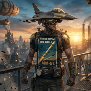 AIM-9L Sidewinder T-Shirt: Retro Military Aviation Apparel