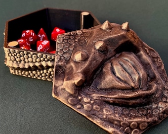The Eye of The Dragon - Dice box/Dice Tray - Box for Dungeons and Dragons assets