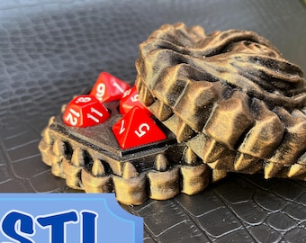 Me and All My Sharp Friends - STL of Stylized Dice Box for DnD