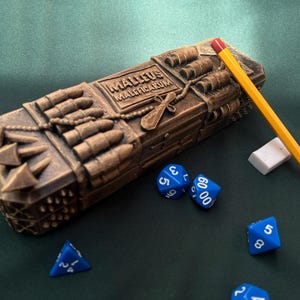 Witch Hunter Dice Case – Compatible with DnD, Pathfinder, Dragonbane & Other TTRPGs