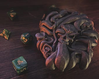 The Sailor's Bane - Stylized Dice Box with Dice Set for Call of Cthulhu and other TTRPGs