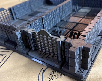 Digital Download STL - Modular Grid Dungeon: Dark Dungeon
