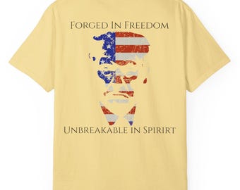 Camiseta con la bandera estadounidense de Trump - Camiseta patriótica conservadora