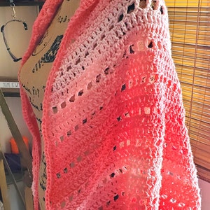 The Amber Rose Shawl, Crochet Triangle shawl PATTERN, PDF instant download, prayer shawl, gift ideas, diy projects, wrap, scarf, easy