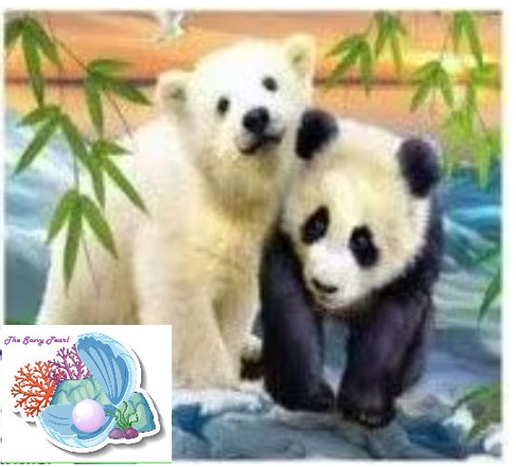 Gráfico de PATRÓN de punto de cruz para 'Mejores amigos', oso