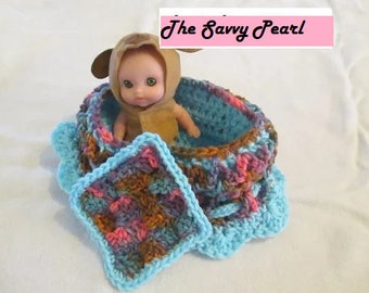 Crochet PATTERN for cradle purse, pattern only, digital download, diy projects, gift ideas, girls, collectors, dolls, church doll, quiet toy