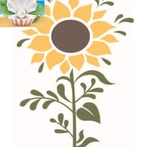 CROCHET graph with instructions PATTERN, sunflower blanket, PDF download