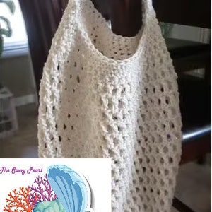 Crochet market/beach bag pattern, pdf pattern, tote bag, toy bag