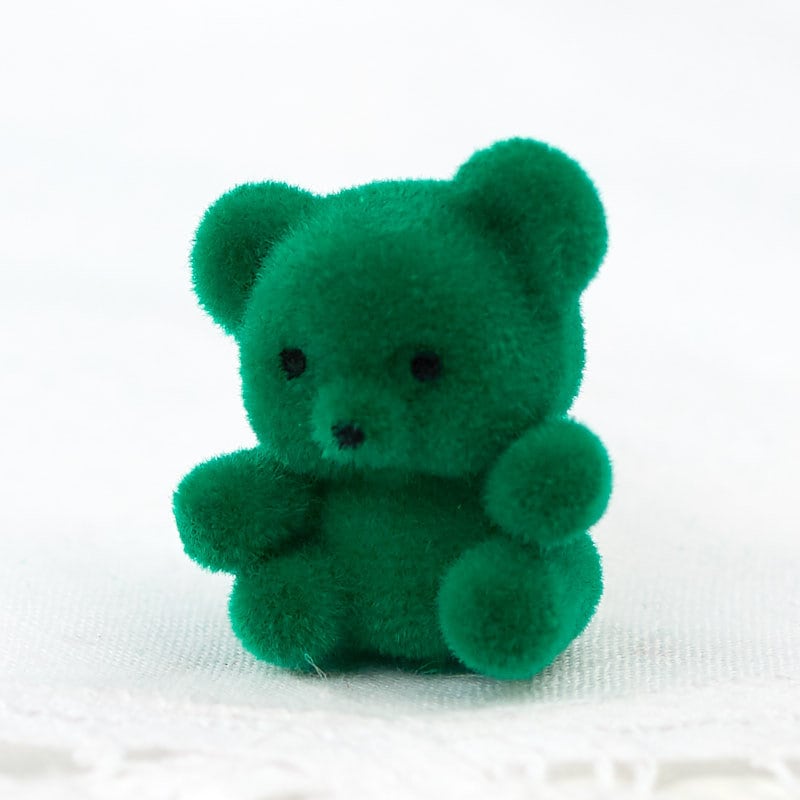 Small green teddy bear deals