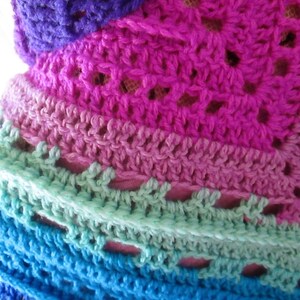 Crochet PATTERN for triangle shawl, wrap, scarf, prayer shawl, PDF download
