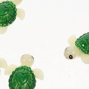 Mini Resin Wasserschildkröten: 4er Set, Puppenhaus Tortendeko, Bastelmaterial
