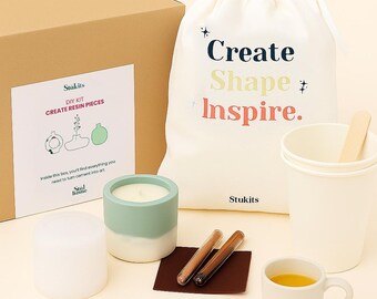 DIY Green Soy Candle Kit: Natural Fragrance, Eco-Resin