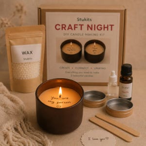 DIY Secret Message Candle Kit – Make Your Own Surprise Candle | Romantic Date Night Gift for Couples