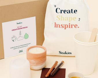 DIY Resin Candle Kit for Beginners – Includes Resin, Wax, Pigments & Fragrance