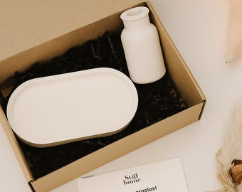 Kit de jarrón y bandeja de terrazo DIY: Artesanía en resina con pigmentos personalizados