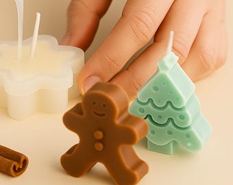 Christmas Candle Making Kit: natural soy wax and festive scents