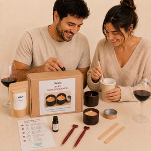 DIY Hidden Message Candle Kit Secret Message Candle Making Kit Soy Wax Date Night Couple Activity Romantic Gift Adults Handmade