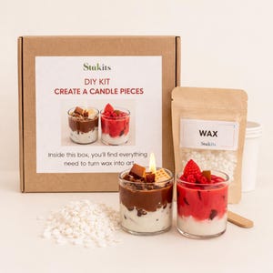 Fai da te per due, kit per una serata romantica, kit per creare candele con i dolci, idea divertente per un appuntamento, regalo romantico