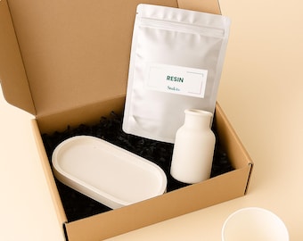 DIY Resin Craft Kit: Mini Vase & Tray Set - Beginner Home Decor