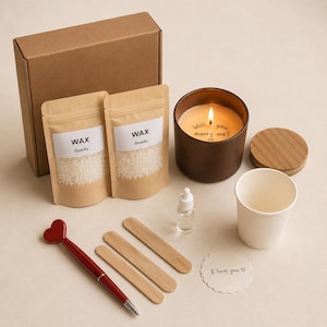 Kit para crear velas con mensajes secretos, haz tu propia vela personalizada, regalo creativo para parejas, vela con mensaje oculto, kit de manualidades para principiantes.