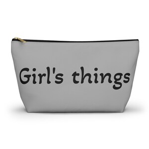Stylish Accessory Pouch, Makeup Bag for Girls, Girls' Things Tote, Travel Organizer, Gift for Her