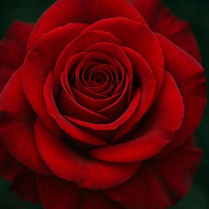 Scarlet Majesty - Red Rose - Wall Art Digital Print