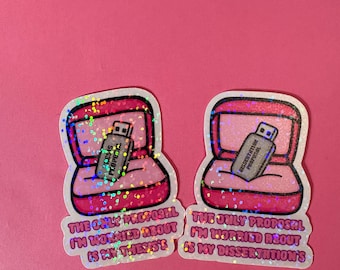 PhD Sticker for Dissertation and Thesis Proposal: Funny Science Sticker
