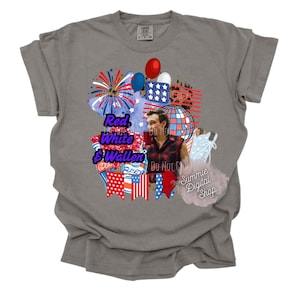 Wallen, Country Music, PNG, patriotic, 4th of july, DTF, Trending, New Music, Country, Morgan W, t-shirt print, MWallen, Red, White,& Wallen