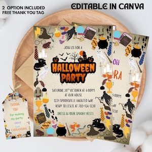 Gothic Wedding Invitation: Forest Skull Gate-Fold Card (SVG, PDF Template)