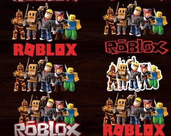 Pakiet clipartów postaci z gry Roblox w formacie PNG (do pobrania cyfrowego)