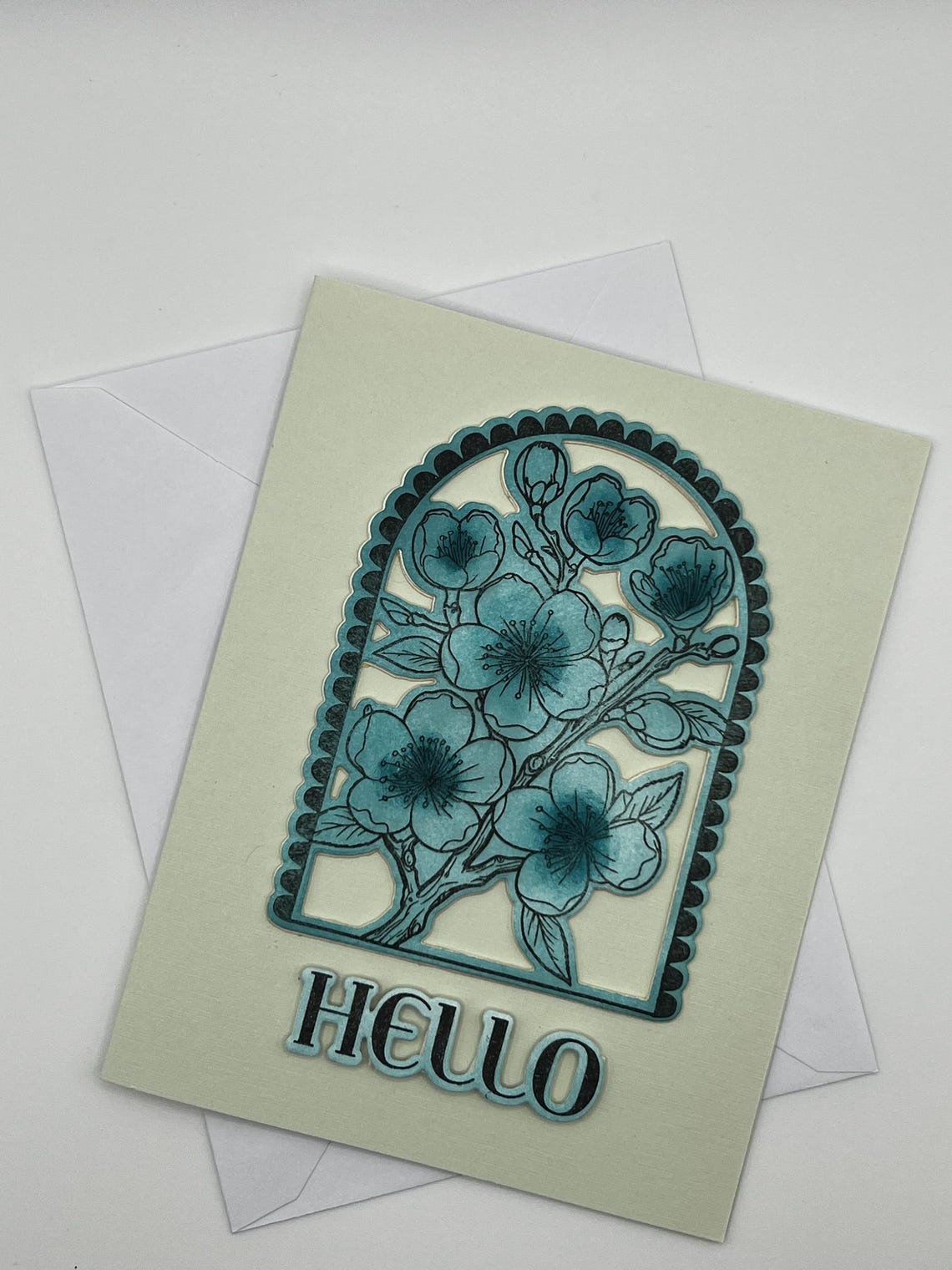 Set of 2 Handmade “hello” Greeting Cards - Etsy