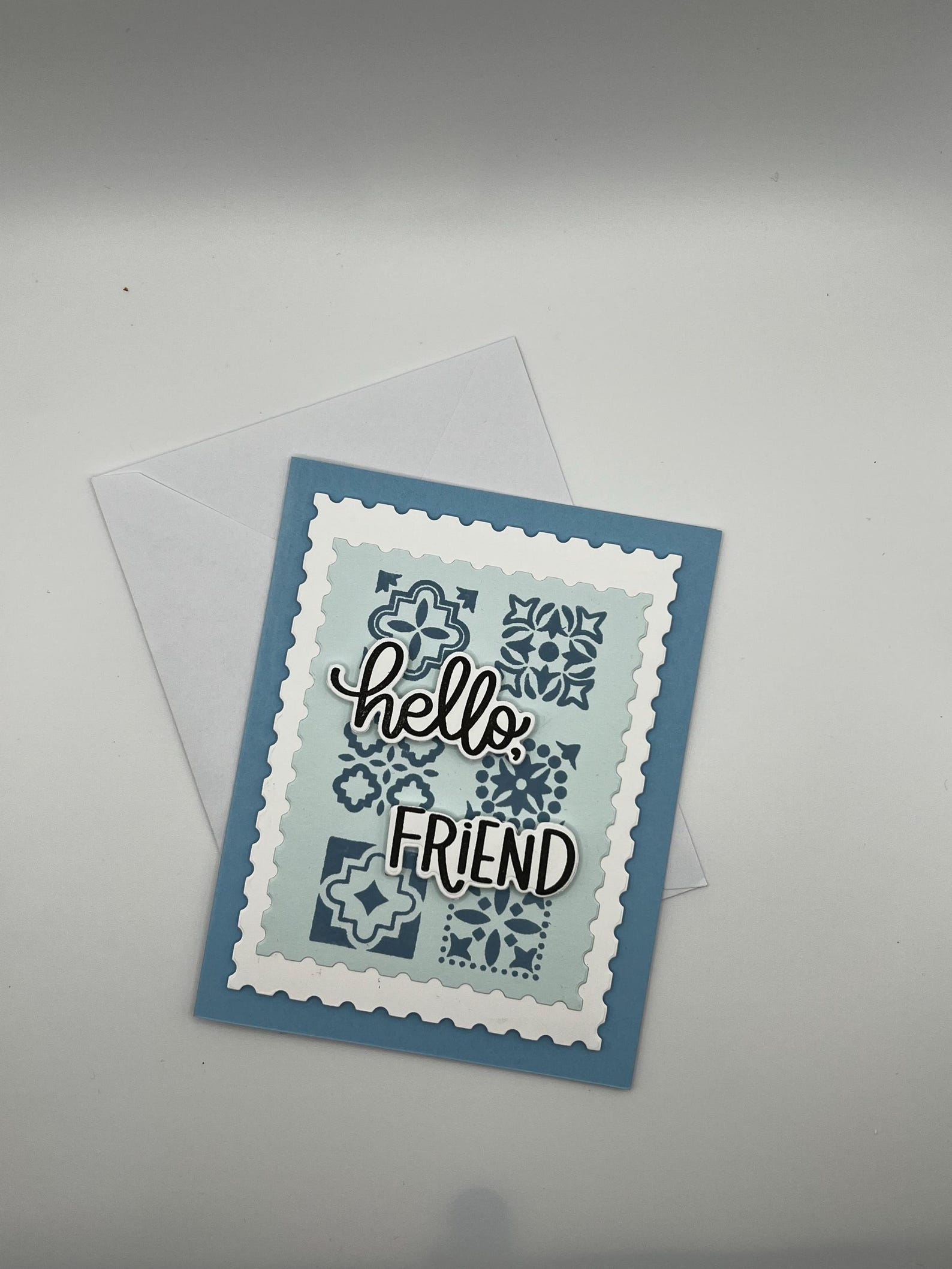Set of 2 Handmade “hello” Greeting Cards - Etsy