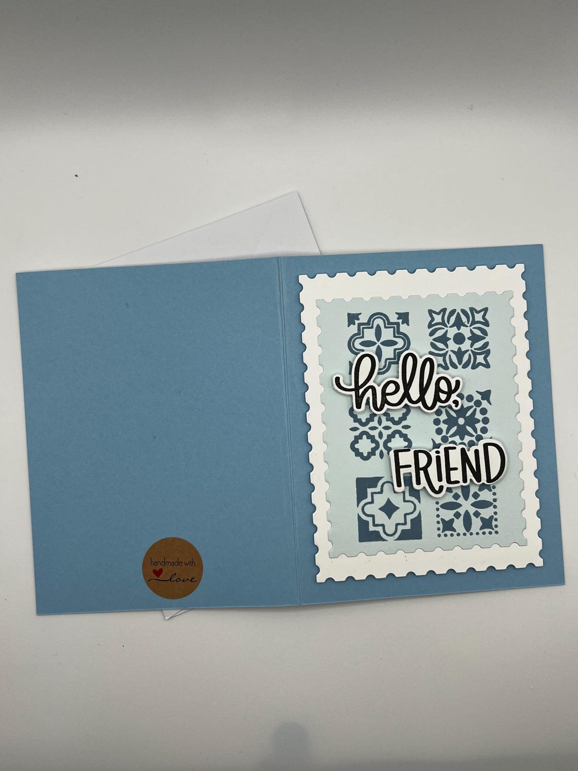 Set of 2 Handmade “hello” Greeting Cards - Etsy