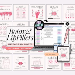 Botox Template Lip Filler Post Nurse Injector Lip Filler Flyer Spa Instagram Dermal Filler Template Aesthetic Practioner Medspa Social Media