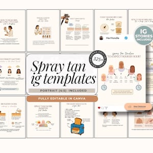 Spray Tan Instagram Content Spray Tanning Template Social Media Spray Tan Marketing Business Graphics Spray Tan Instagram Post Tanning Salon
