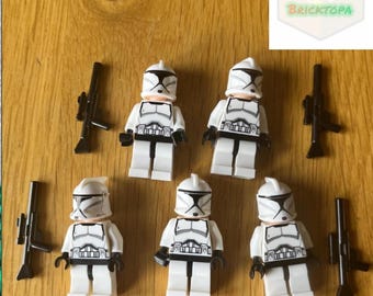 Star Wars 5x Clone troopers Mini figures