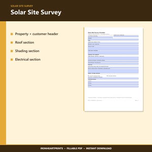 Construction Site Inspection Checklist Printable PDF | Contractor Field Survey Form, Roof Electrical Audit, Project Manager Template image 8