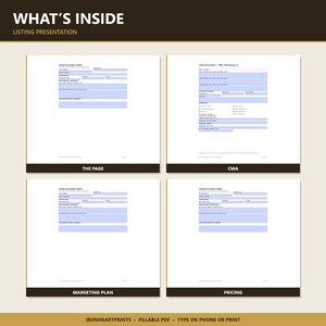 Realtor Listing Presentation Printable PDF | Real Estate Seller Intake, CMA Worksheet, Marketing Plan, Fillable Agent Template Bild 9